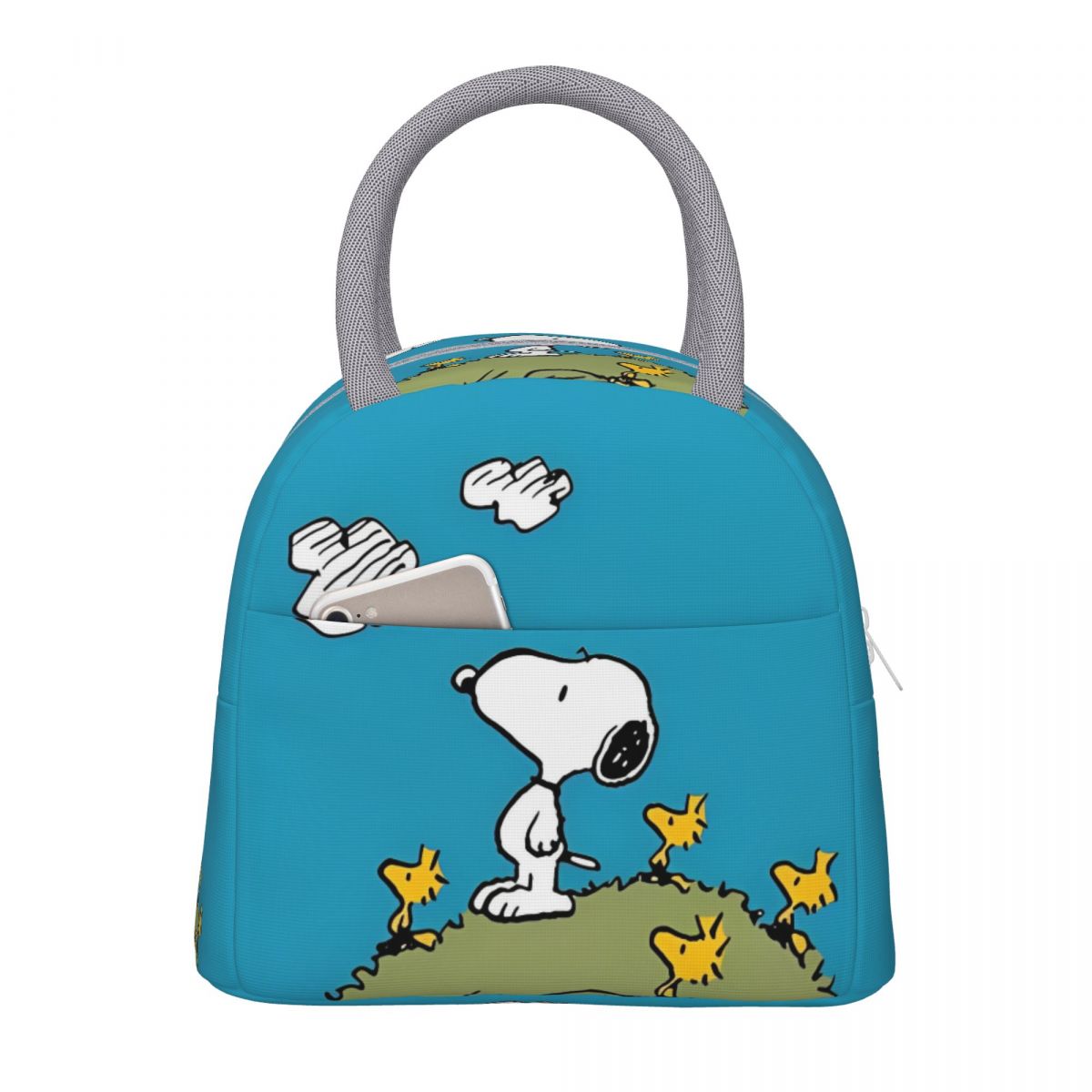 Tote Bag Sublimation - Snoopy Peanuts Isolierte Lunchtaschen, auslaufsicherer Essensbehälter,