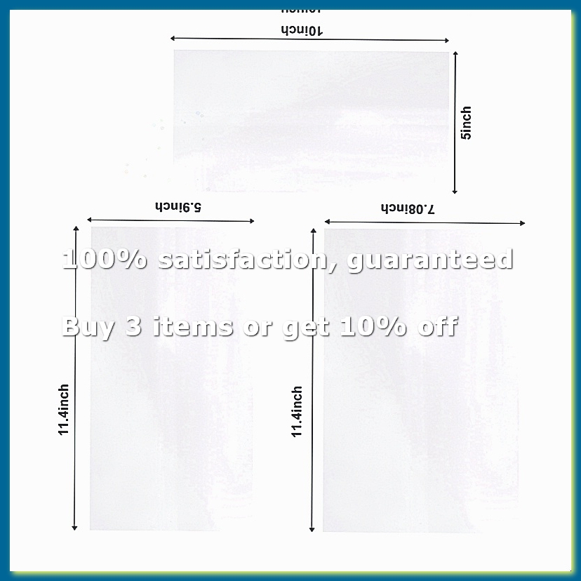 Sublimation Mug White - 30 Stück Sublimations-Schrumpffolie, 3 Größen, Schrumpffolie