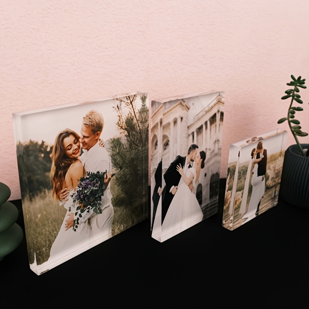 Photo Acrylic Block - Personalisierter Acryl-Fotoblock zum Jahrestag - Individueller