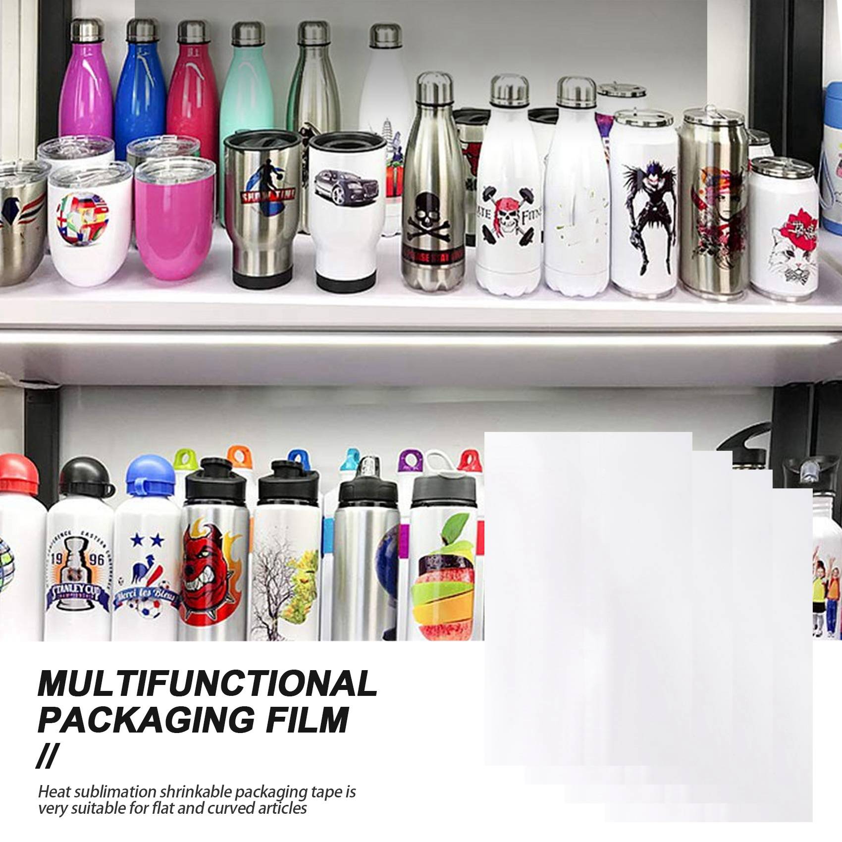 Sublimation Mug White - -FTGT 30 Stück Sublimations-Schrumpffolie, 3 Größen,