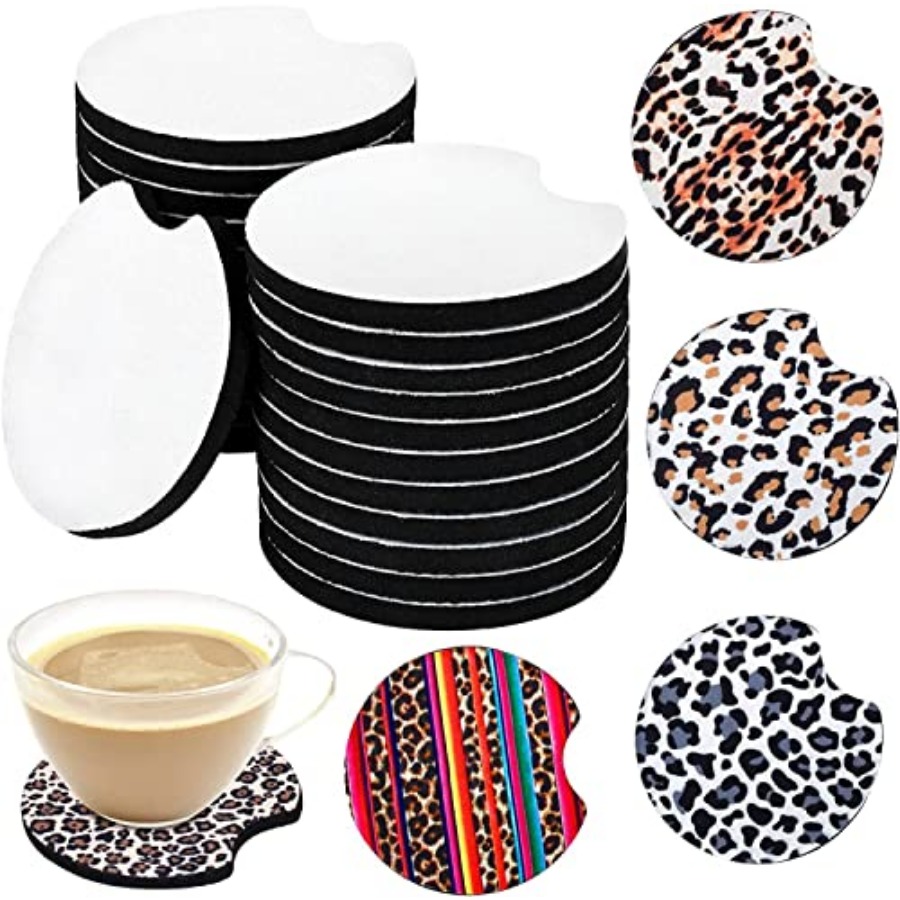 Coaster Sublimation Blank - 40 Stück Sublimations-Untersetzer für Autos, 2,75