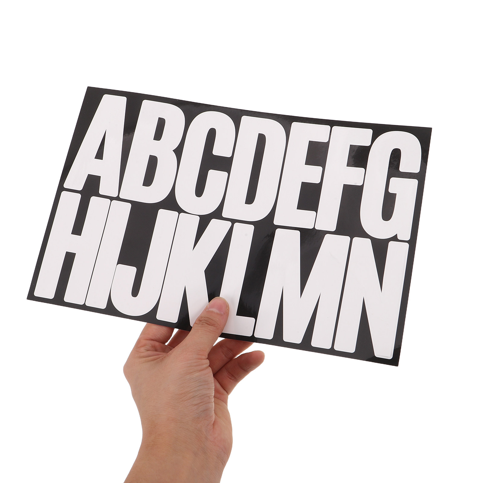 Yard Sign Blank - 15 Blatt Große Weiße Selbstklebende Alphabet-