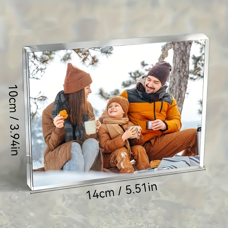 Photo Acrylic Block - Personalisierter Acryl-Fotoblock - Elegantes Klares Erinnerungsstück