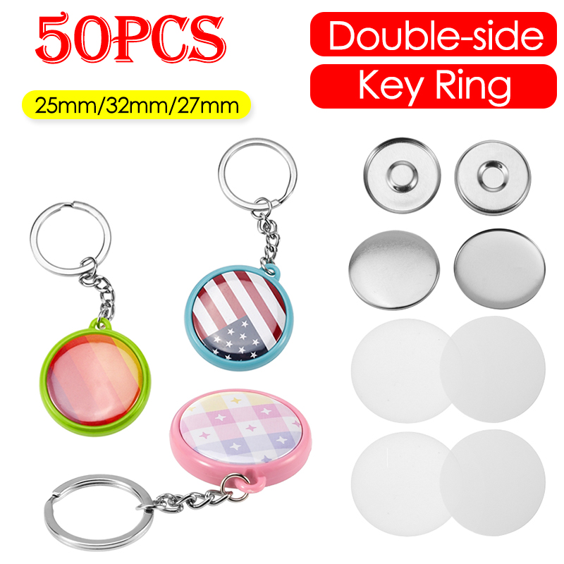 Button Badge Blank - 50 Stück/Set 25mm 32mm 37mm Doppelseitige