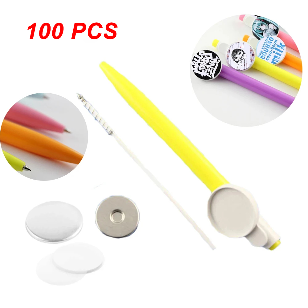 Button Badge Blank - 25mm Pin Abzeichen Taste Teile 100PCS