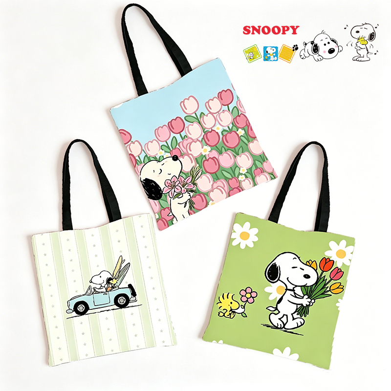 Tote Bag Sublimation - Snoopys Sublimations-Leinentasche für Damen, Umhängetasche, niedliche