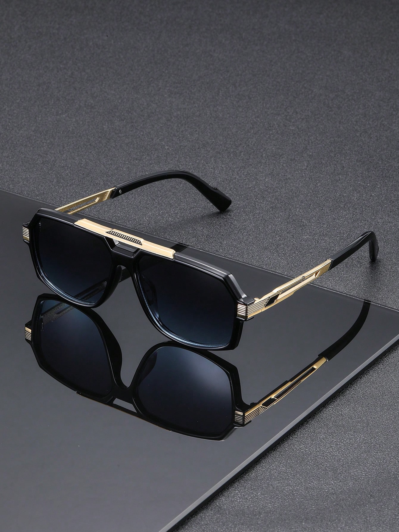 1 Paar Herren-Sonnenbrille mit – Metal Photo Panel Bewertung und Preis
