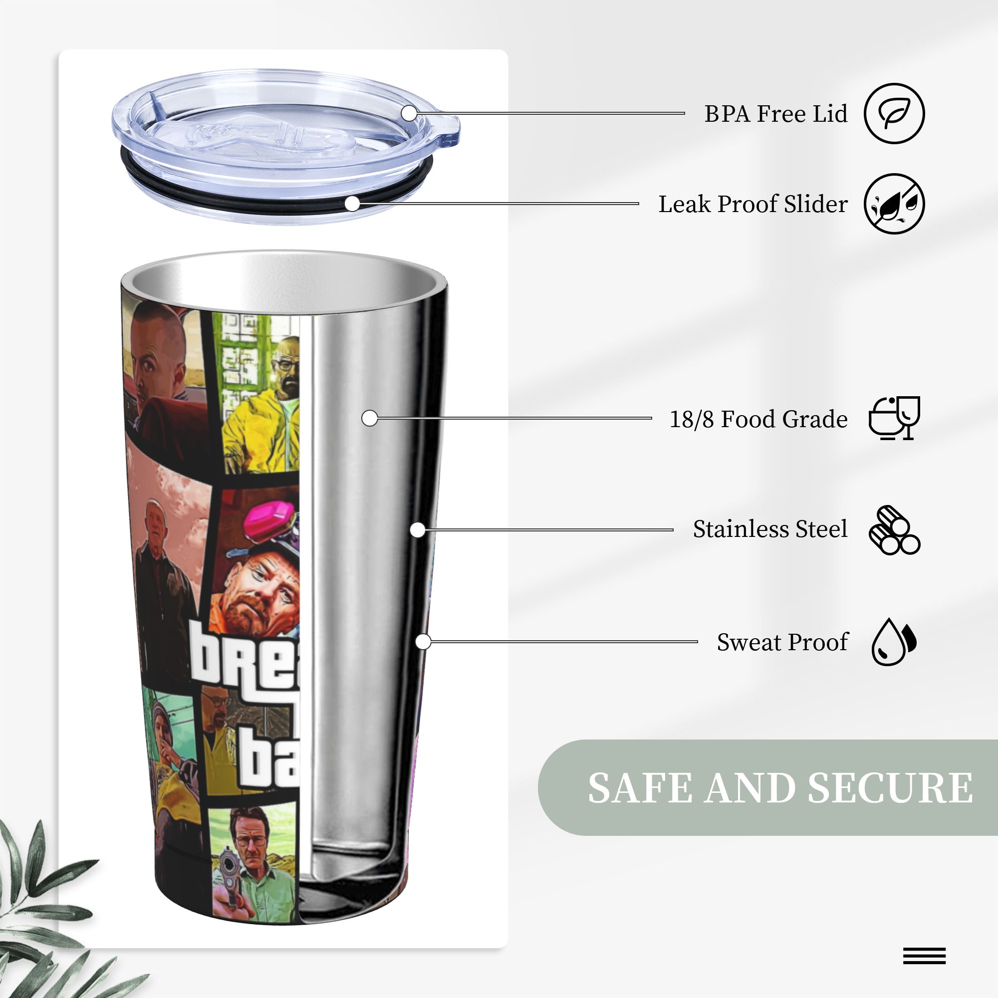 Breaking Bad Walter White Post – Tumbler 20Oz White Bewertung und Preis