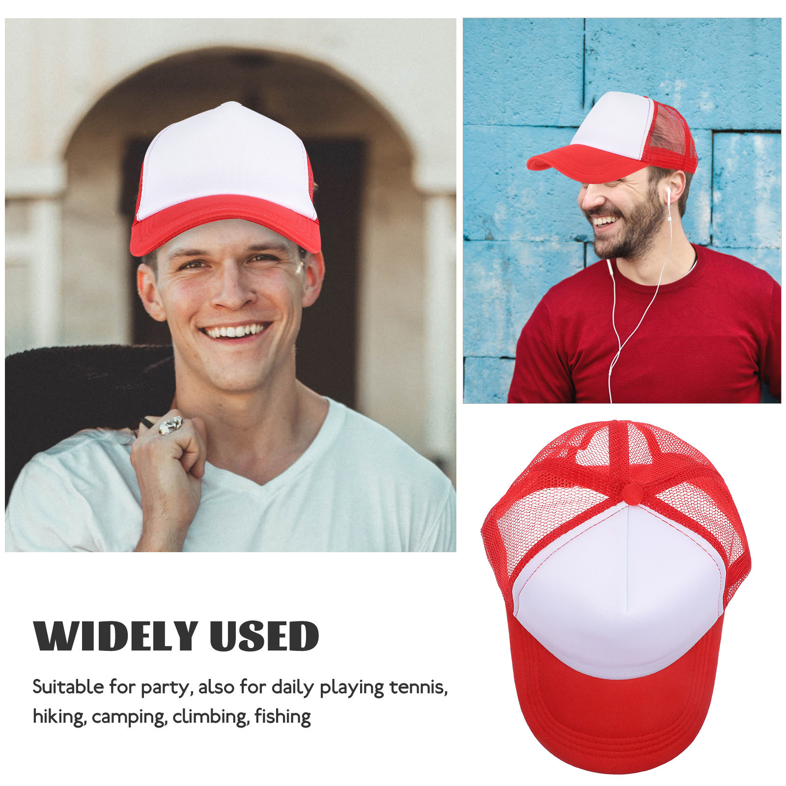 10 Stück DIY Blanko Mesh-Baseb – Hat Sublimation Blank Bewertung und Preis