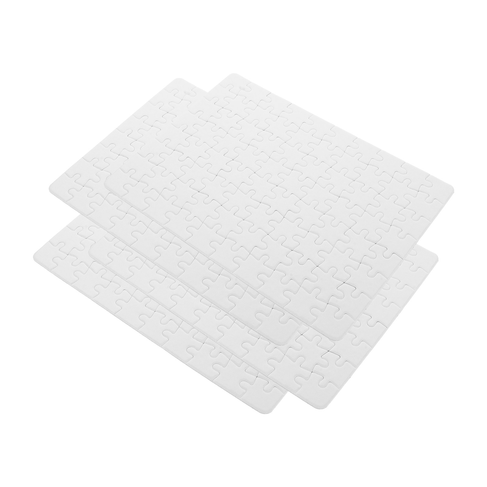 4 Blatt Weiße Puzzle-Rohlinge, – Puzzle Blank White Bewertung und Preis