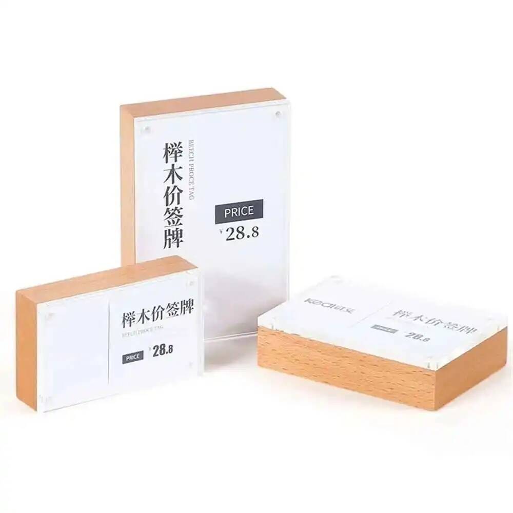Schreibtisch Preiskarten-Displ – Photo Acrylic Block Bewertung und Preis