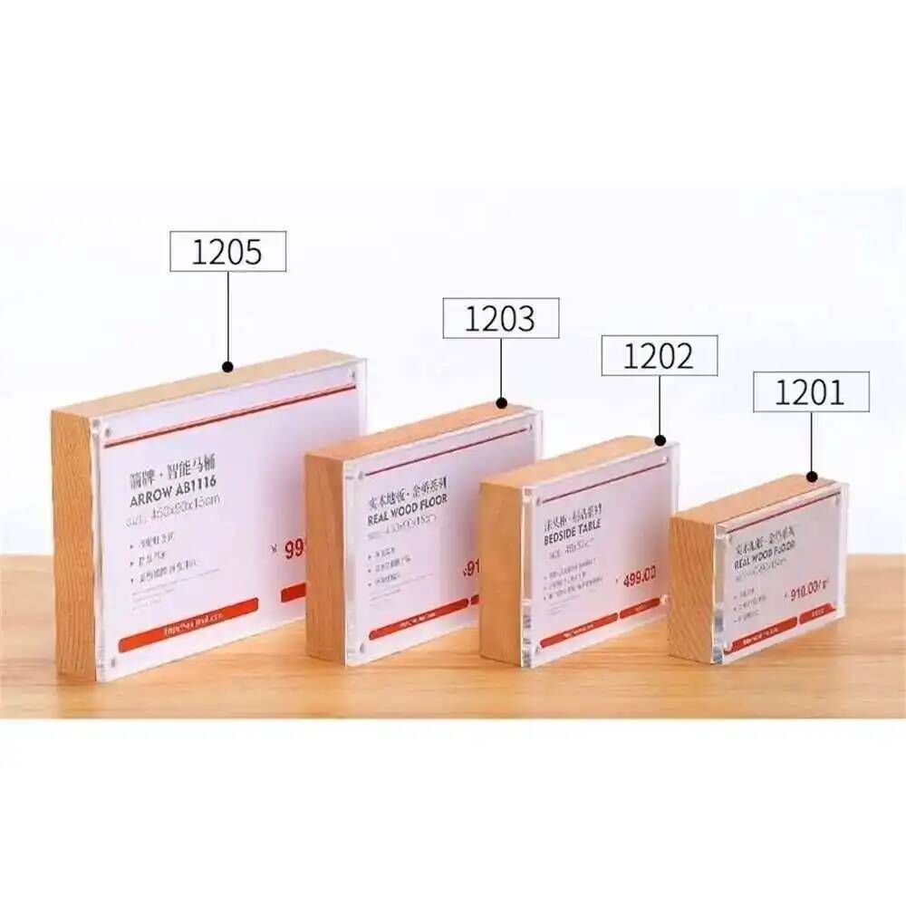 Schreibtisch Preiskarten-Displ – Photo Acrylic Block Bewertung und Preis