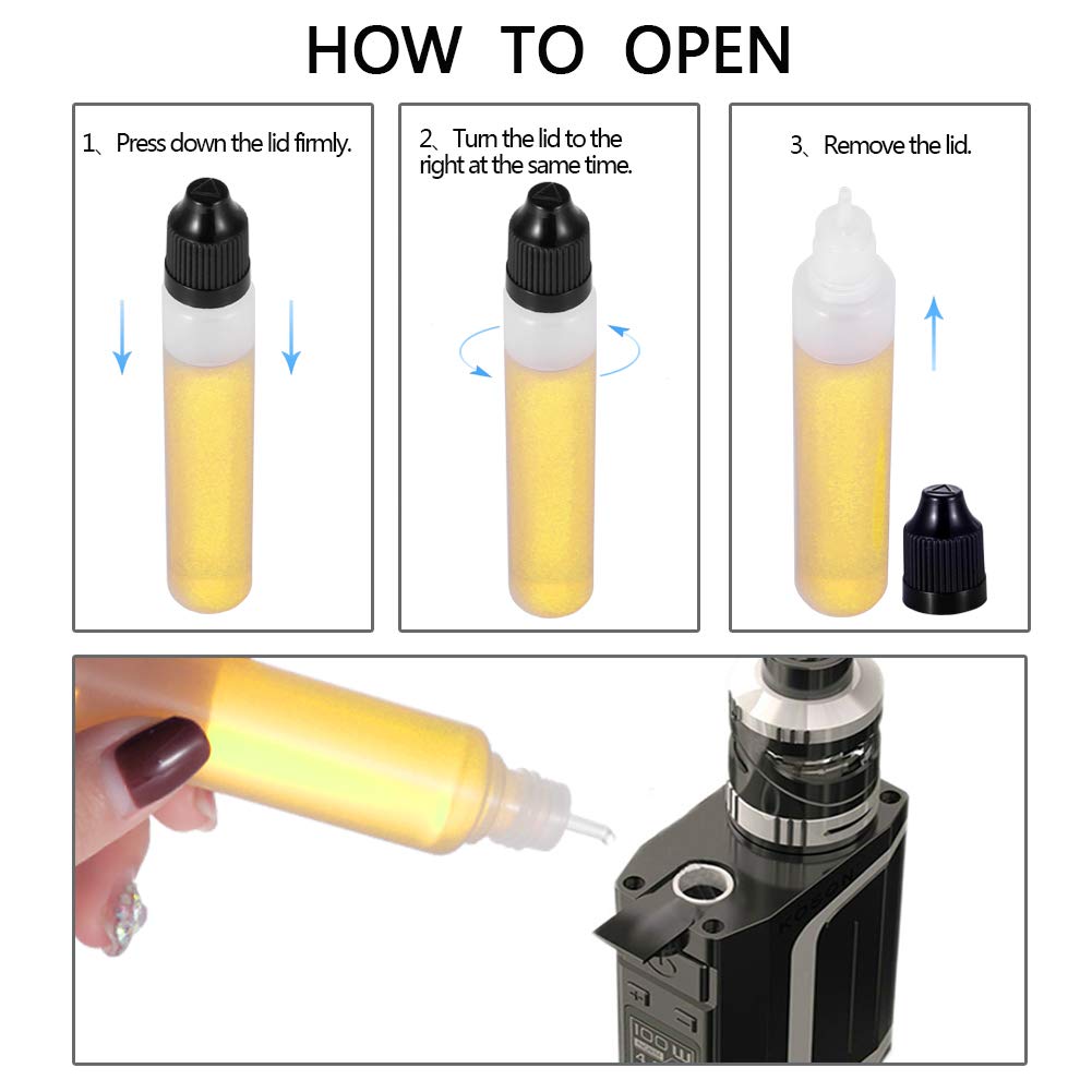 5Pcs 3ml-120ml LDPE Leere Kuns – Water Bottle Blank Bewertung und Preis
