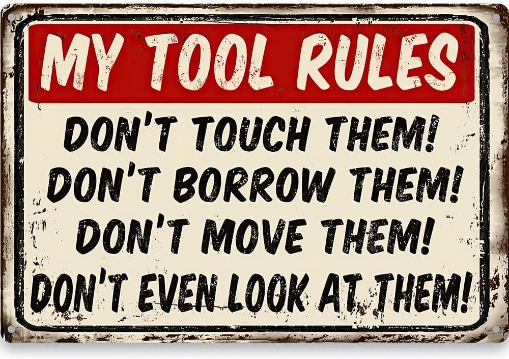 Metallschilder „My Tool Rules“ – Yard Sign Blank Bewertung und Preis