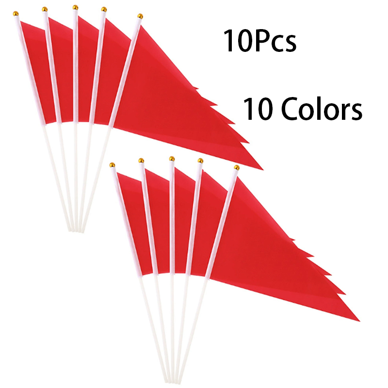 10 Stück bunte dreieckige Flag – Yard Sign Blank Bewertung und Preis