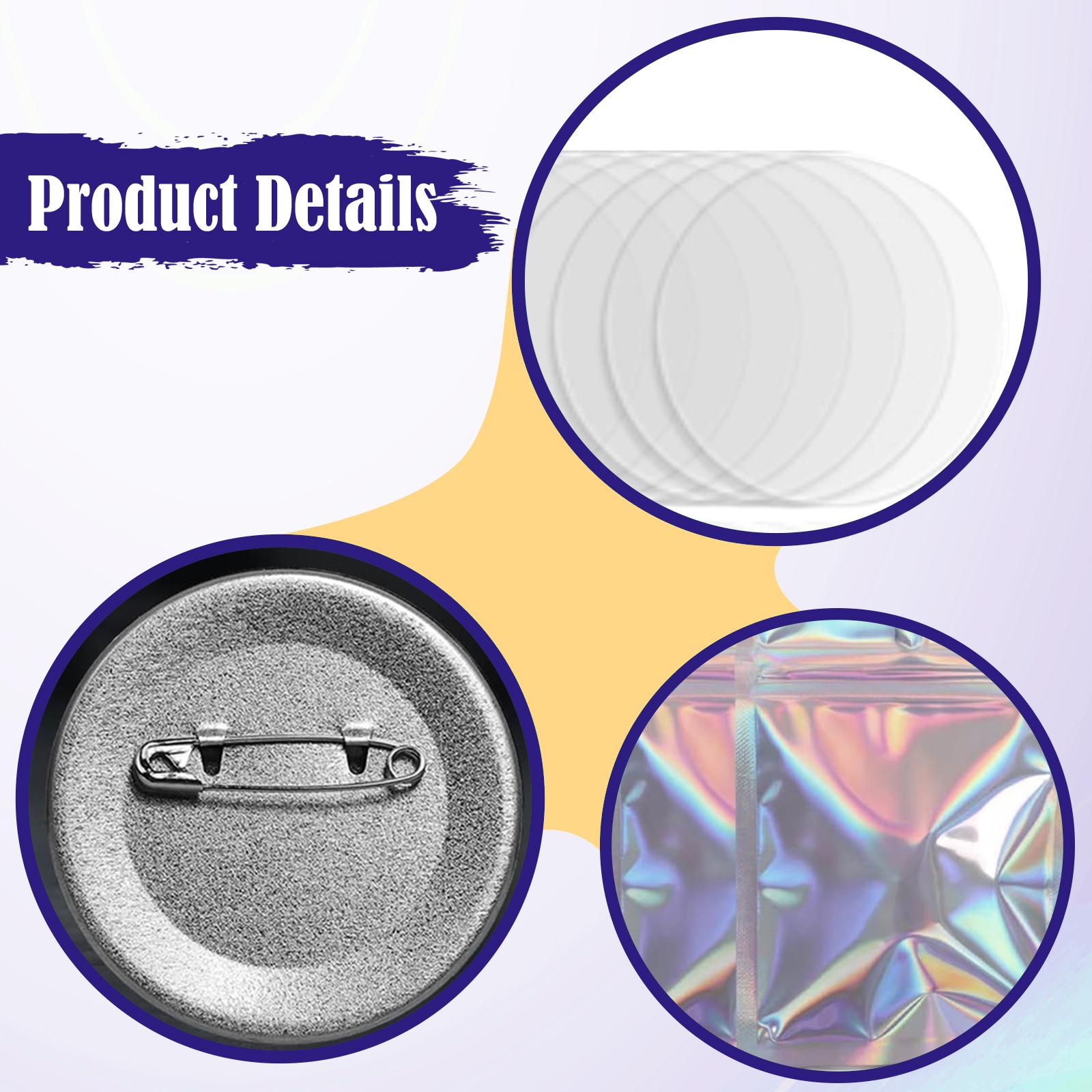 902-teiliges Set für die Herst – Button Badge Blank Bewertung und Preis