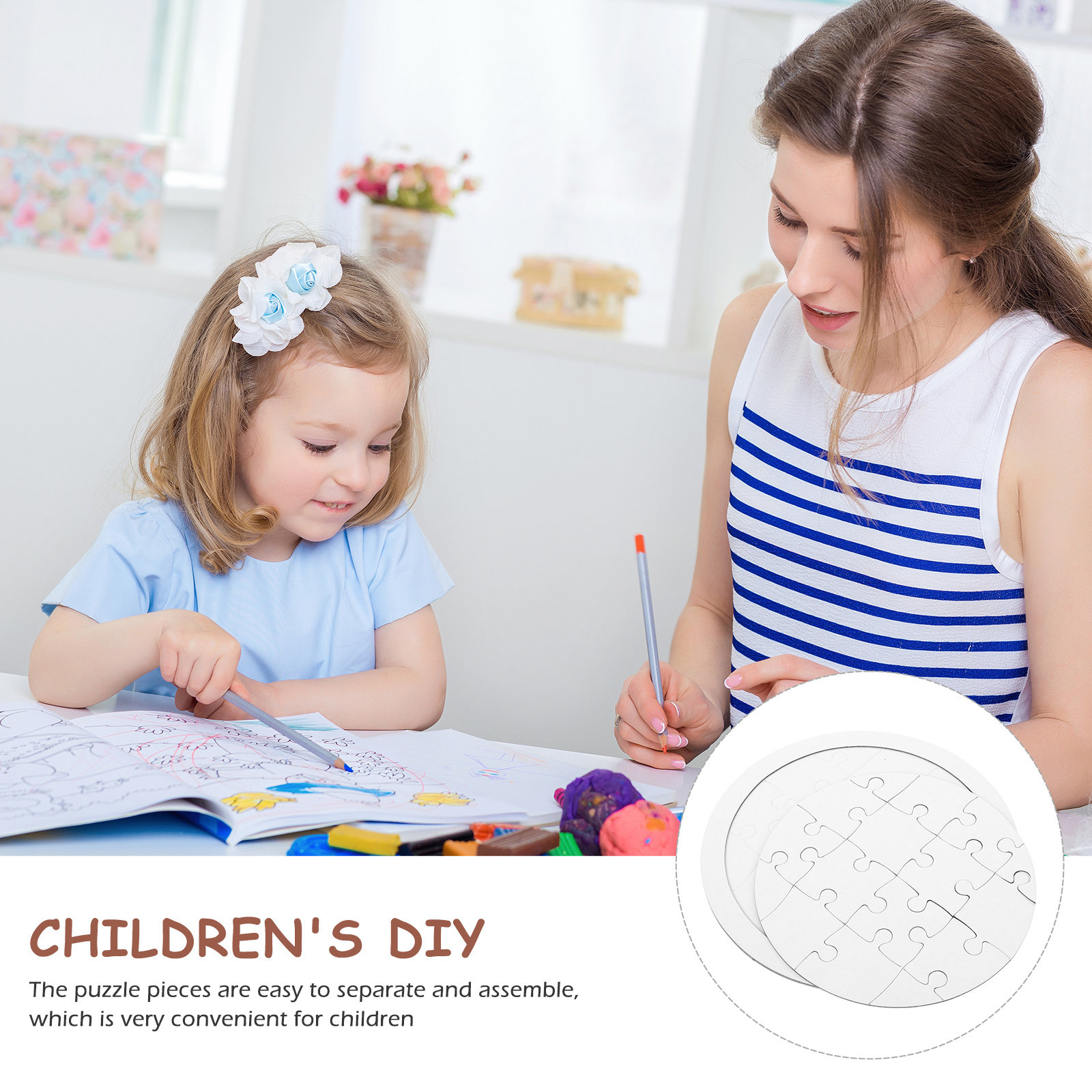 4 Sets Puzzle, leere Malpuzzle – Puzzle Blank White Bewertung und Preis