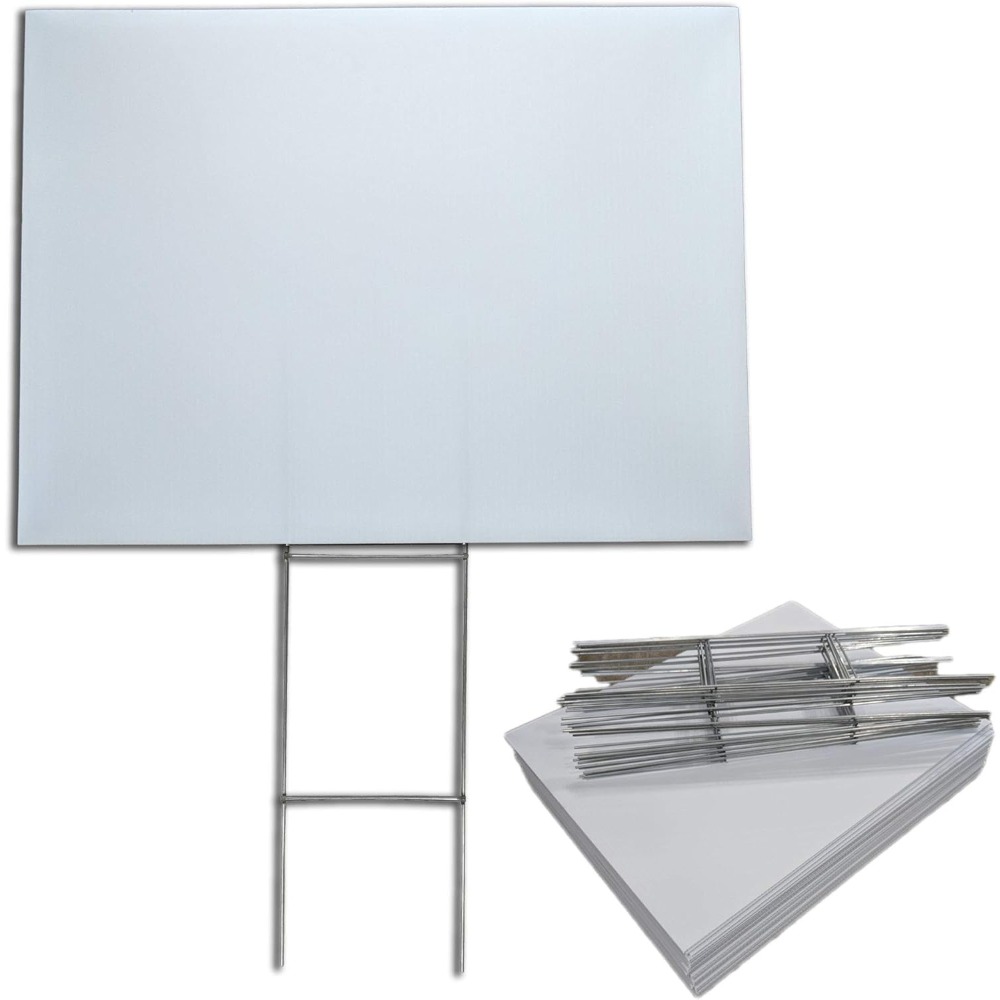 Fifty Pack Blanko-Hofschilder, – Yard Sign Blank Bewertung und Preis