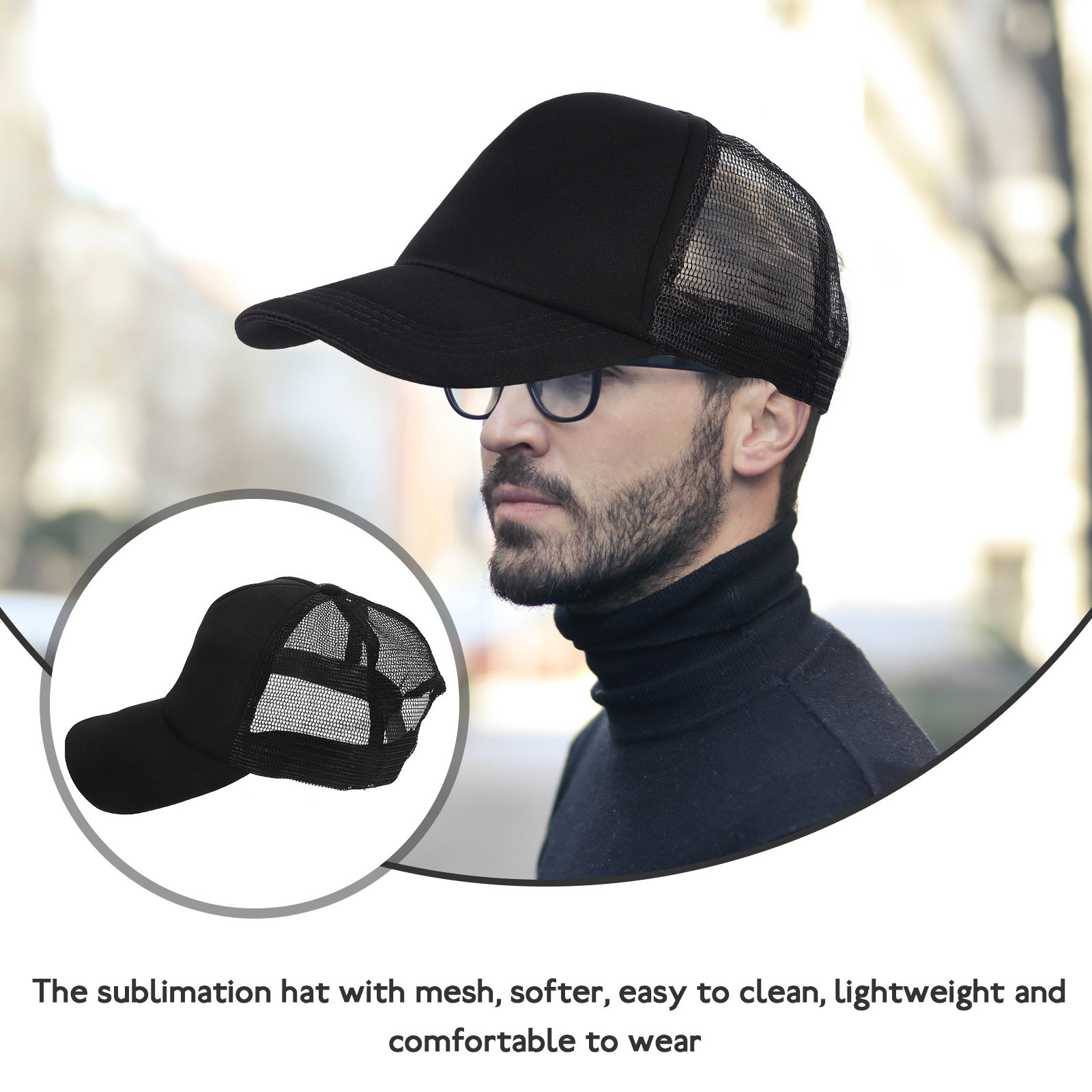 10 Stück Mesh-Baseballkappen,  – Hat Sublimation Blank Bewertung und Preis