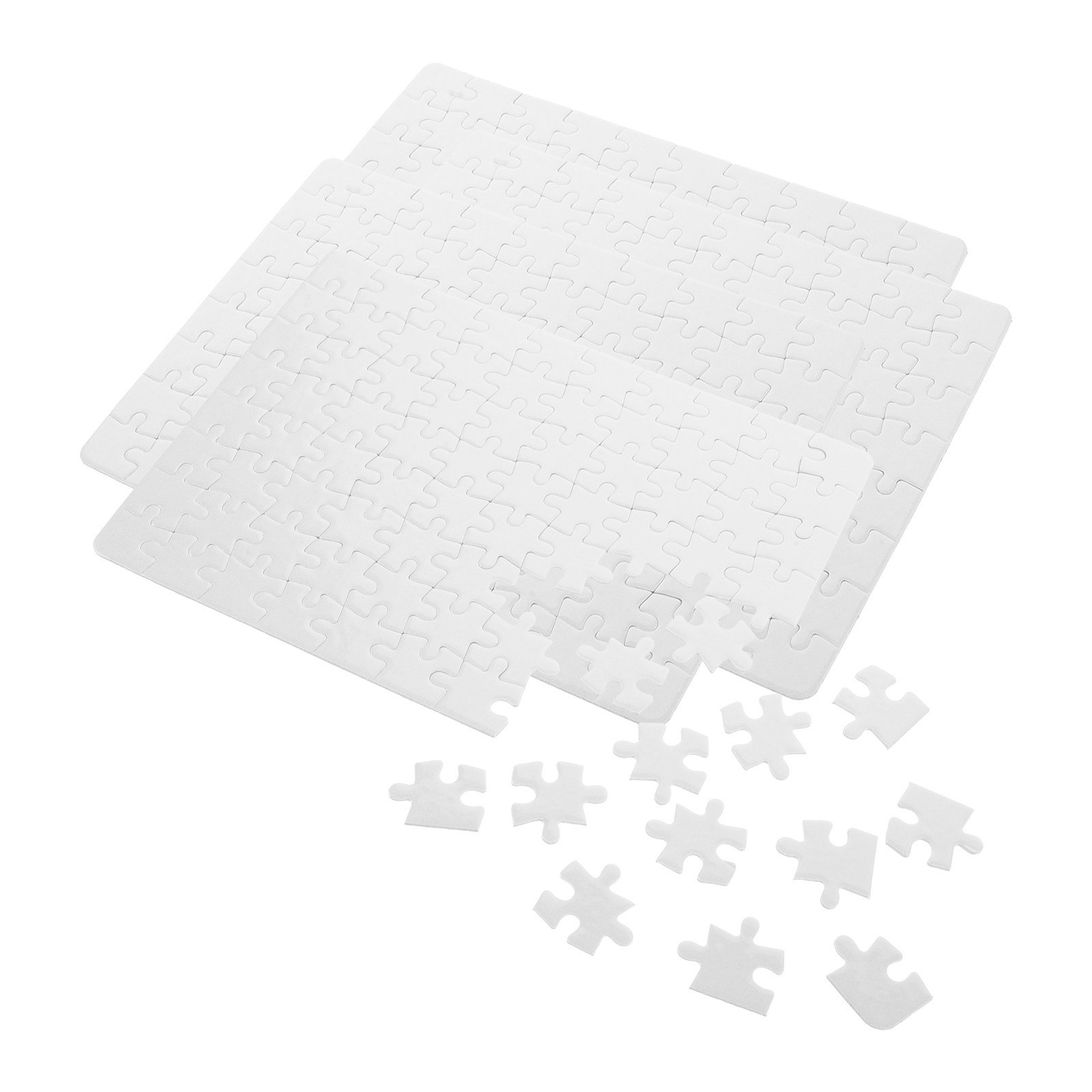 4 Blatt Blanko-Puzzleteile Kre – Puzzle Blank White Bewertung und Preis