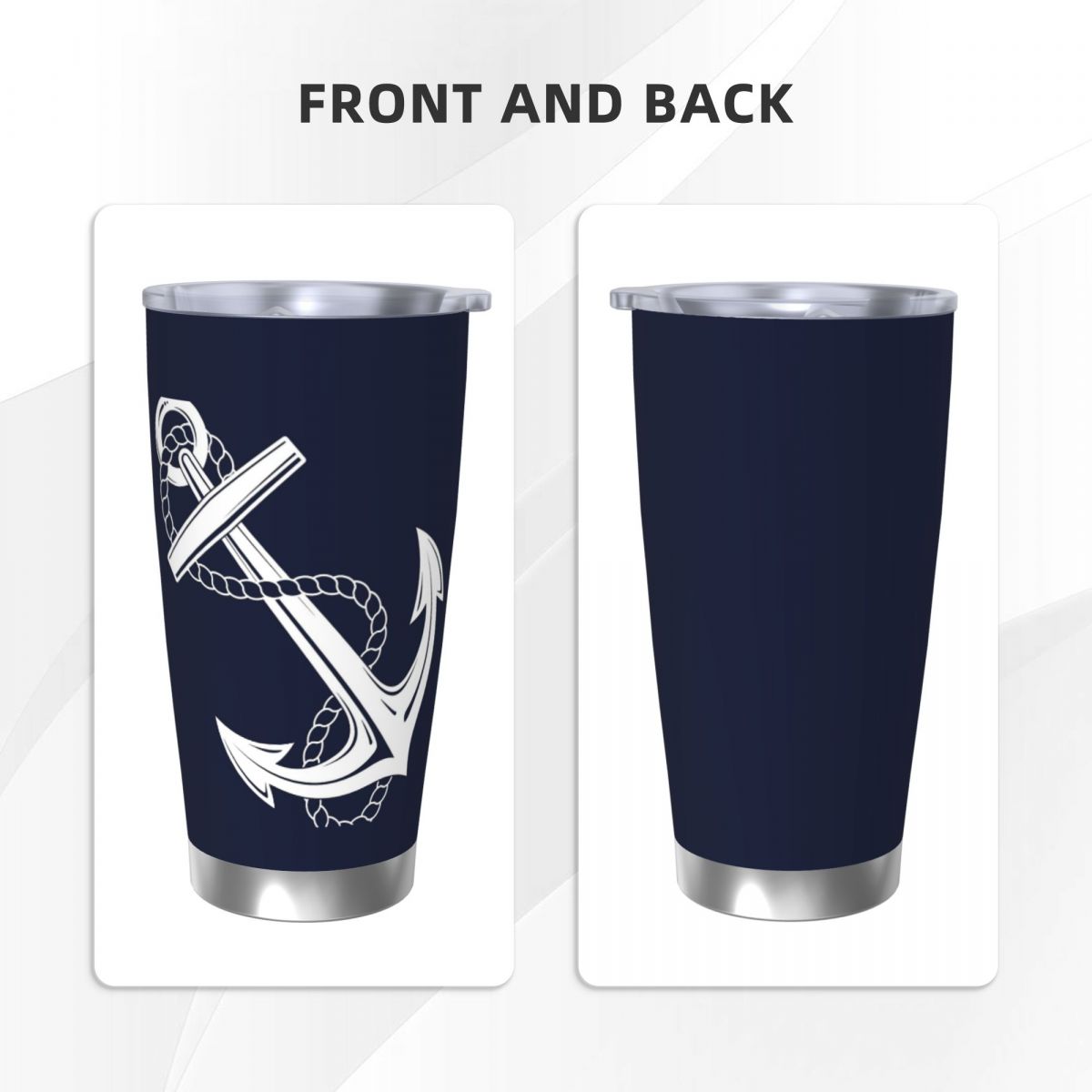 Anchor Nautical White & Navy E – Tumbler 20Oz White Bewertung und Preis