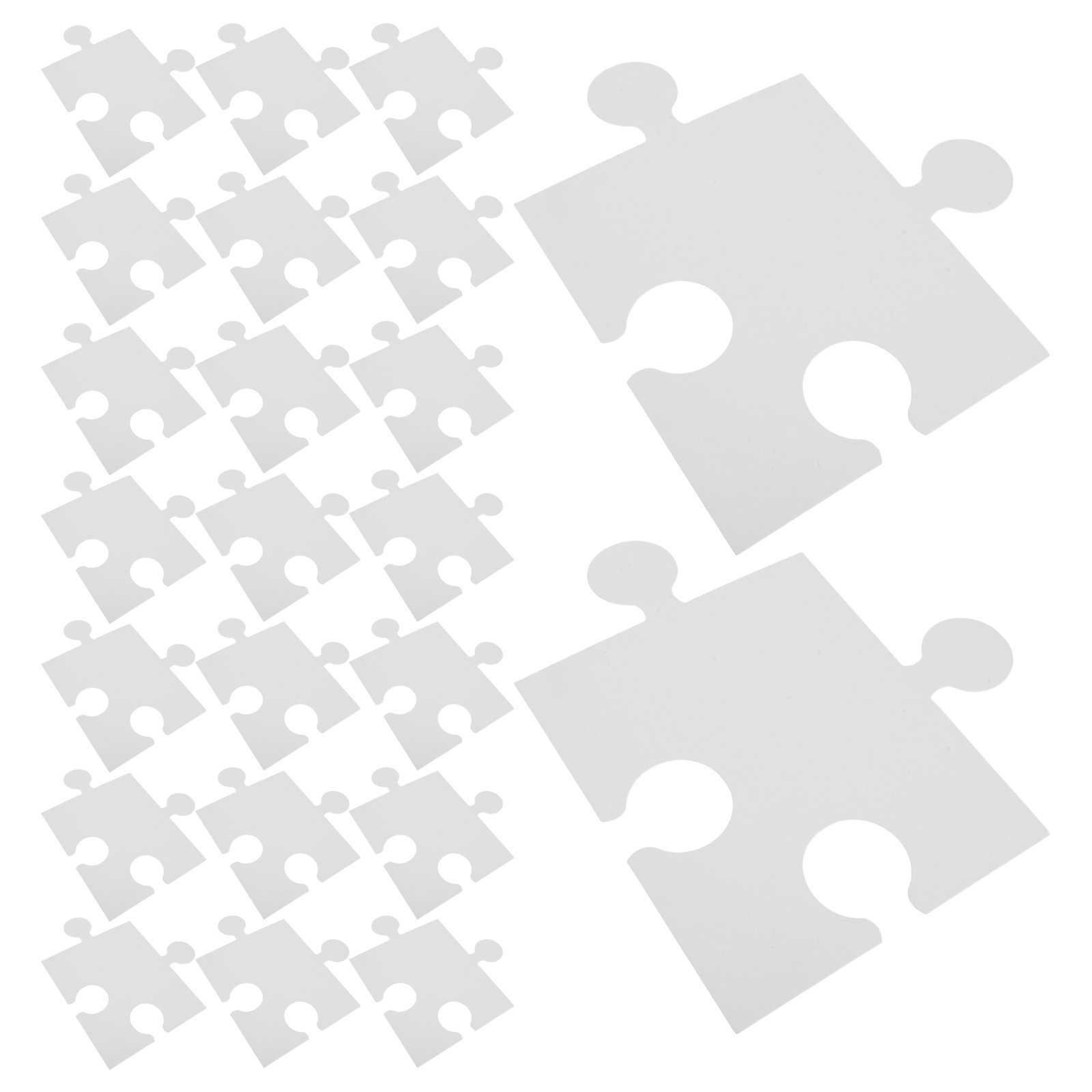 60 Stück große weiße leere Puz – Puzzle Blank White Bewertung und Preis